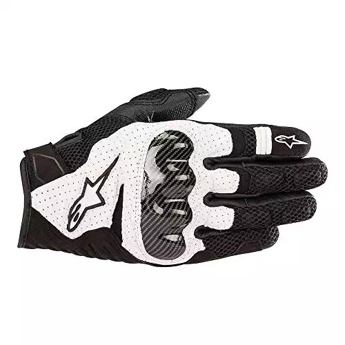Alpinestars SMX-1 Air V2 Motorcycle Riding/Racing Glove (X-Large, Black/White)