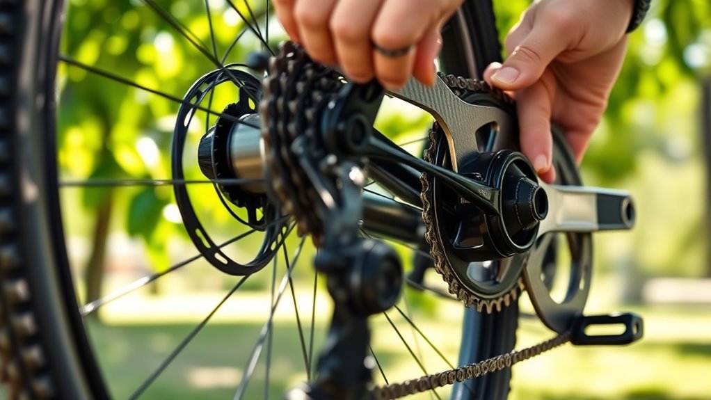 adjusting bike chain tension