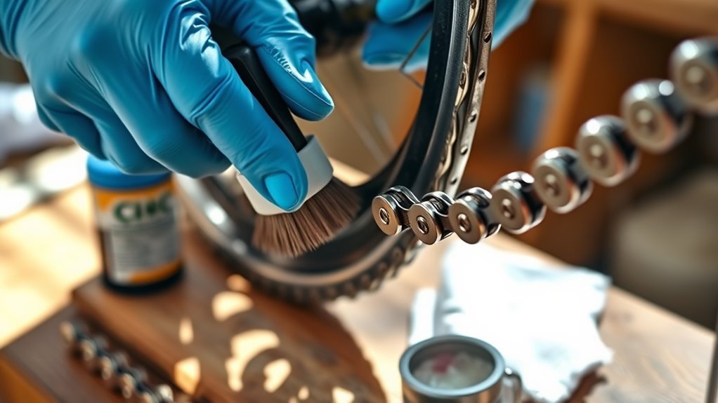bike chain cleaning process