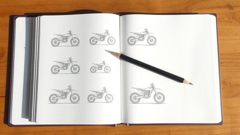 dirt bike drawing guide