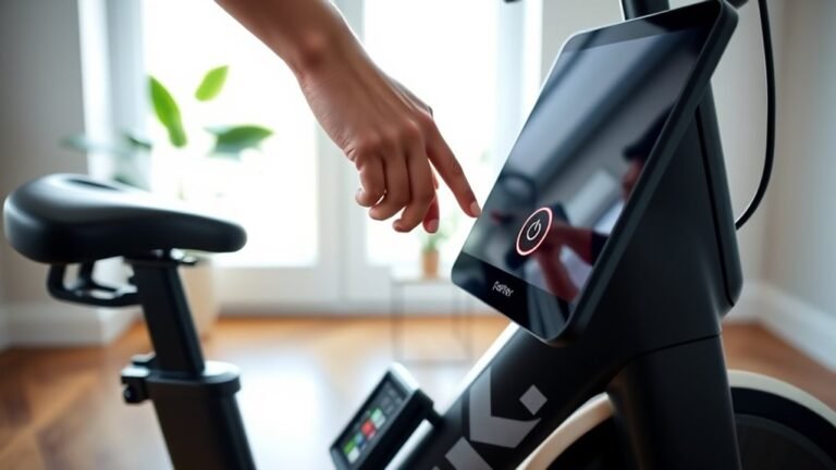 power on peloton bike