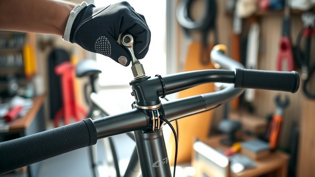 adjust bike handlebar height