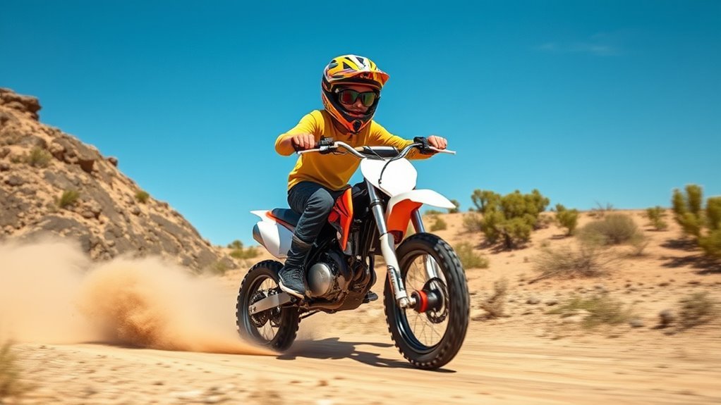 beginner 49cc dirt bike speed