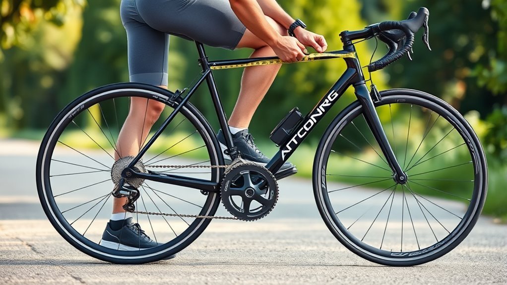 bike frame size selection