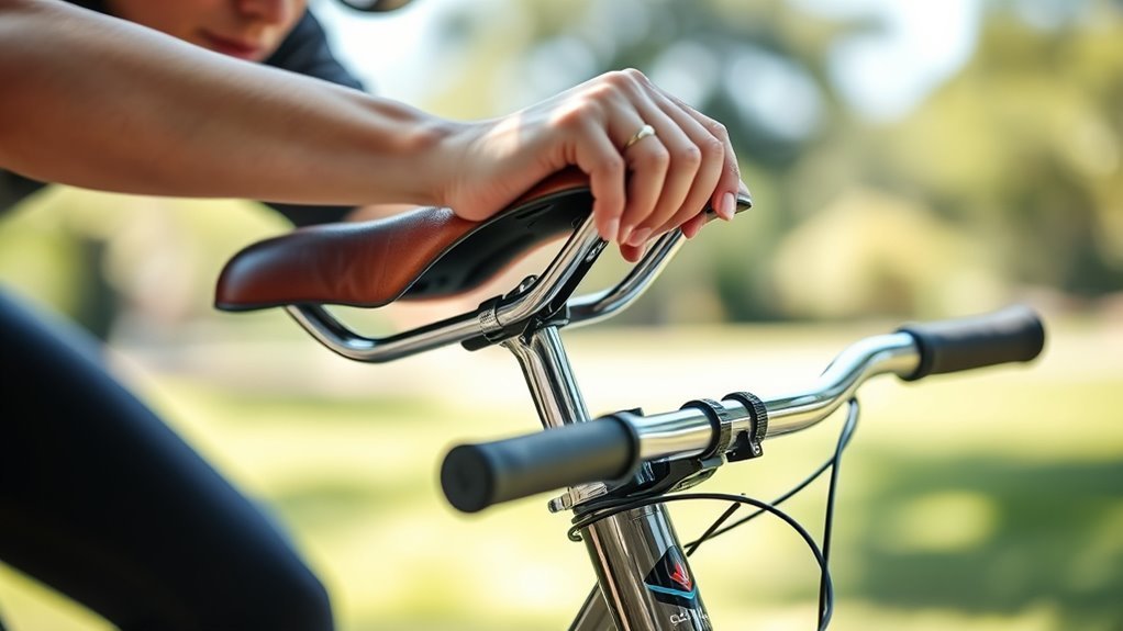 bike seat and handlebar adjustments