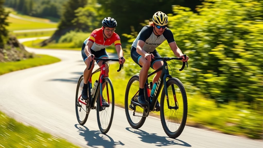 bike speeds vary significantly