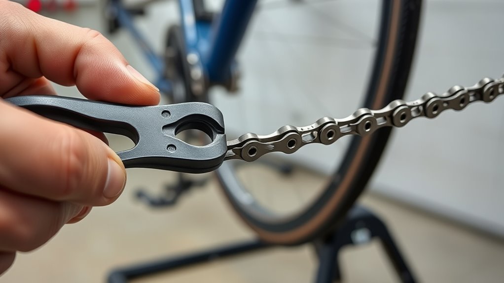 carefully remove chain links
