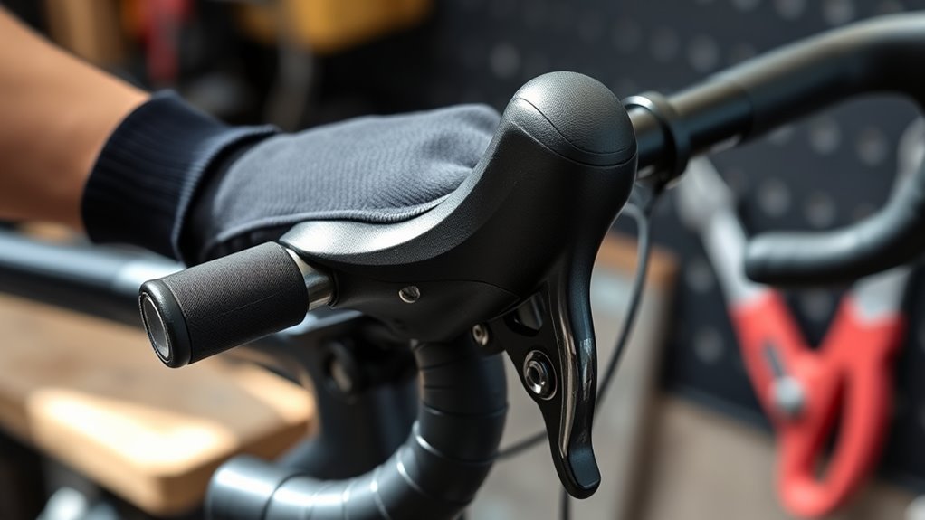 check brake lever engagement