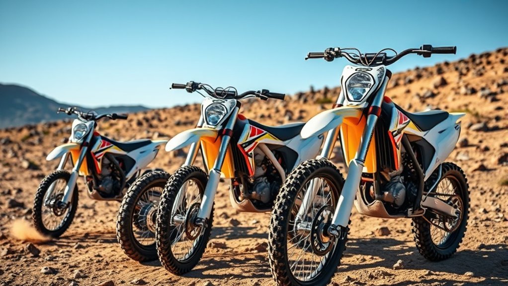 dirt bike weight variations