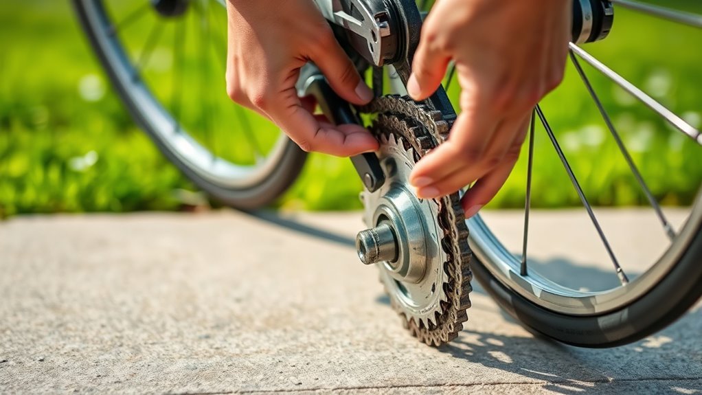 flip bike for easier repairs
