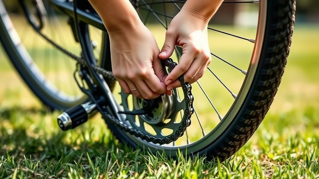 flip bike onto handlebars