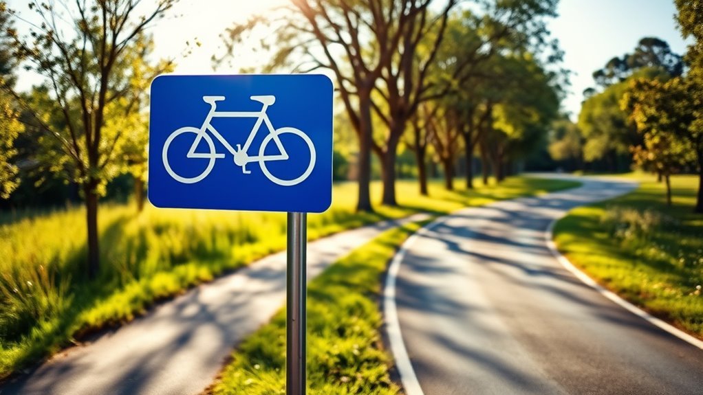 follow bike signs carefully
