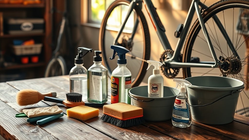 gather tools and prepare bike