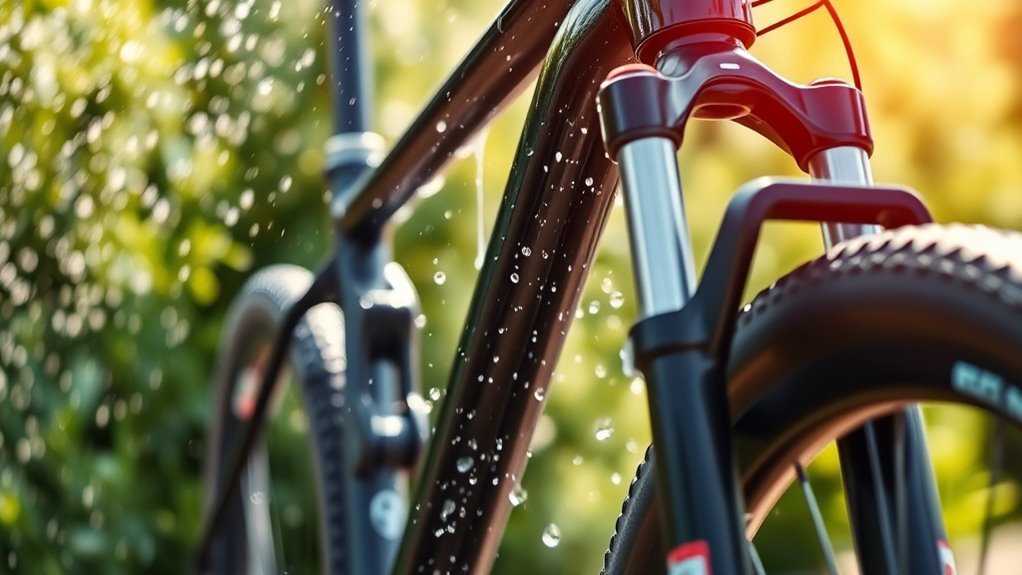 gentle rinse removes loose dirt