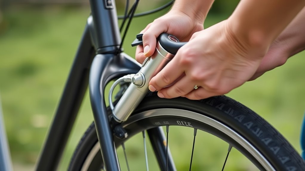 inflate bike tire easily