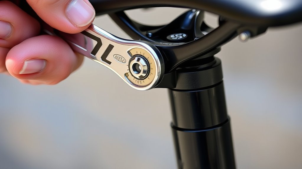 loosen clamp for adjustment