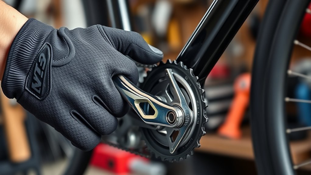 loosen pedals with tools