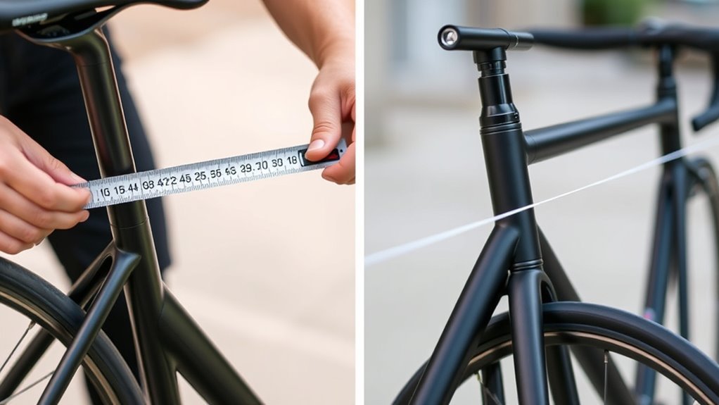 measuring bike frame dimensions