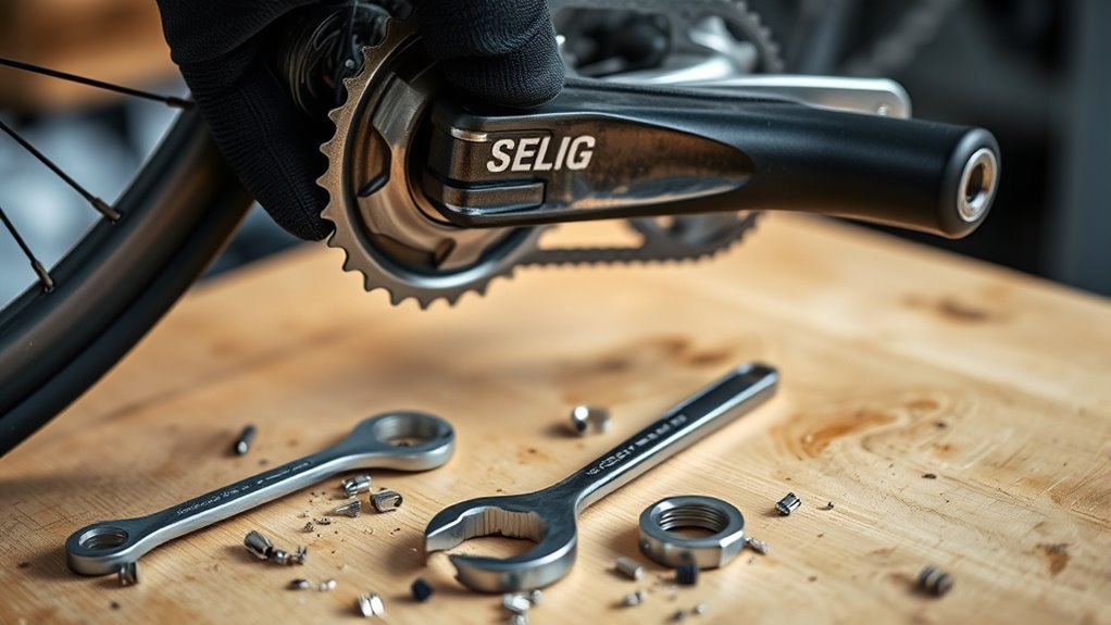 prepare tools for pedal removal