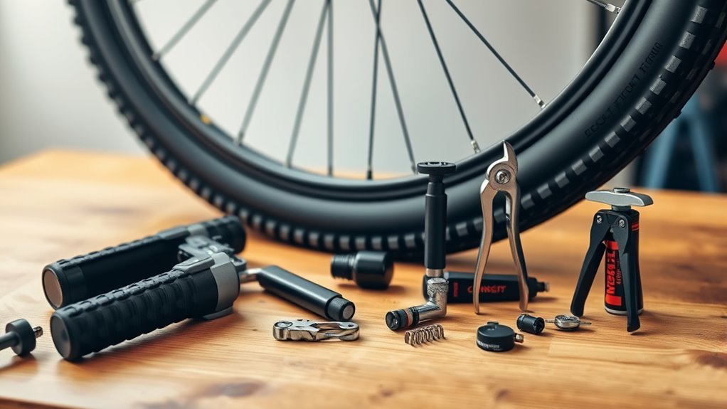 prepare tools for tire removal