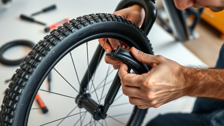 replace bike tube easily