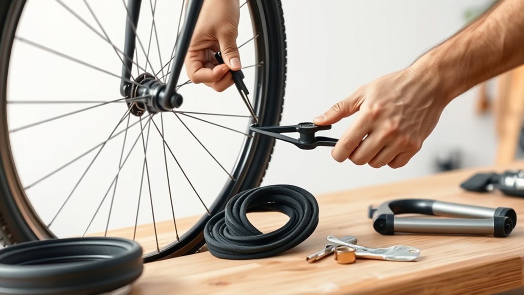 replacing a flat tire