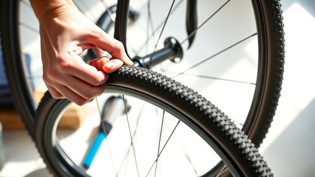 replacing bike inner tube