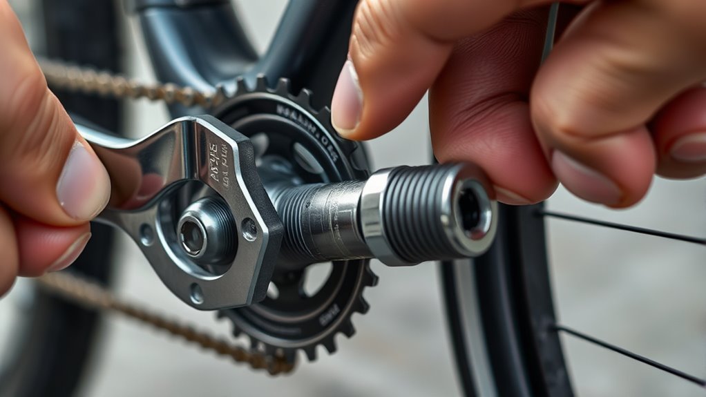 reverse threaded pedal installation