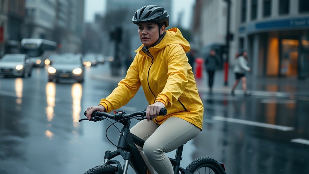 ride cautiously in rain