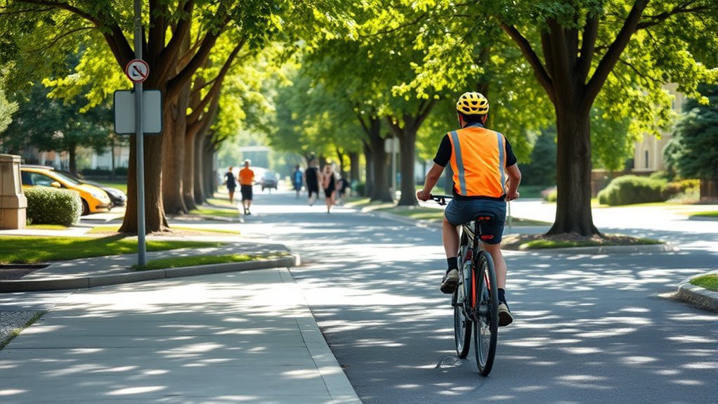 ride slow yield pedestrians