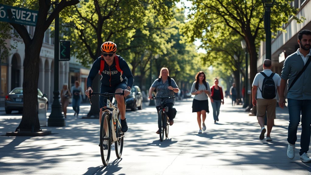 ride slowly yield pedestrians