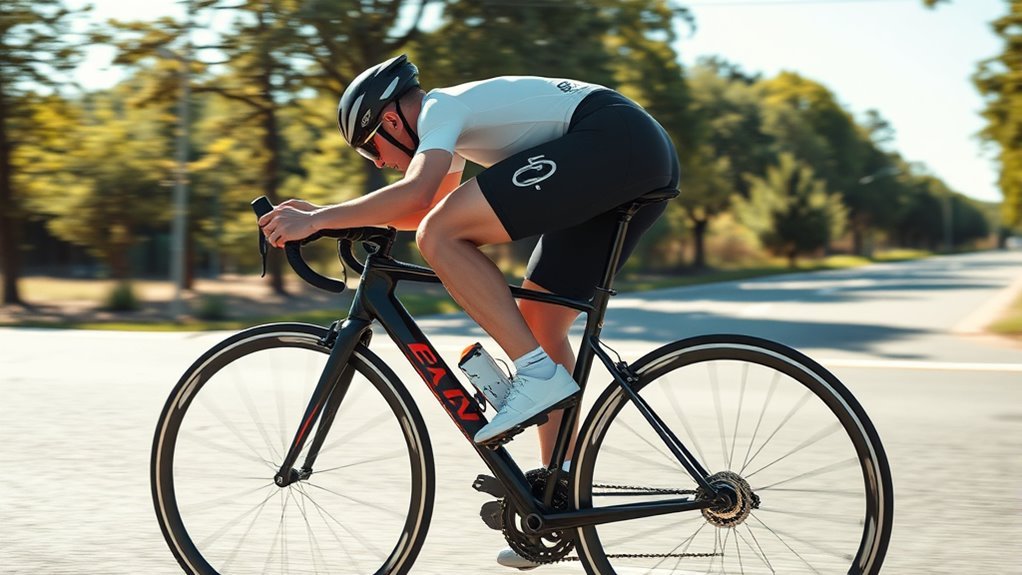 streamlined aerodynamic riding posture