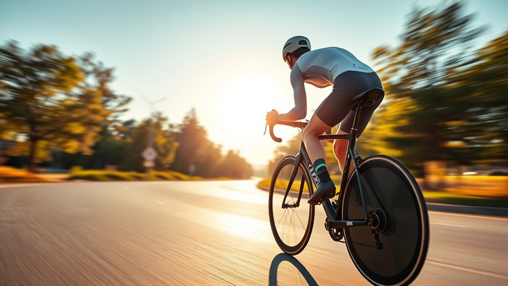 streamlined riding reduces drag