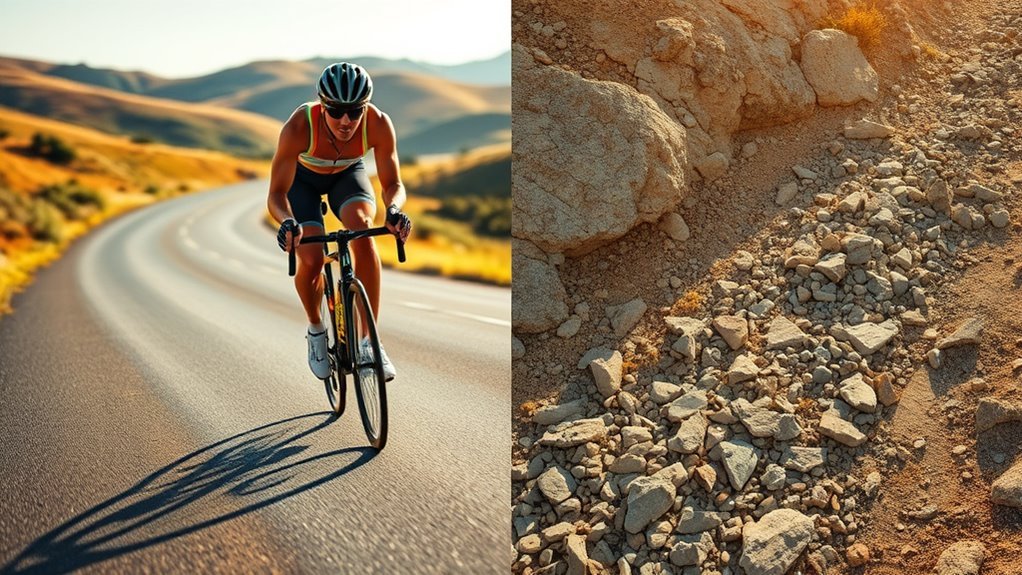 terrain influences riding speed