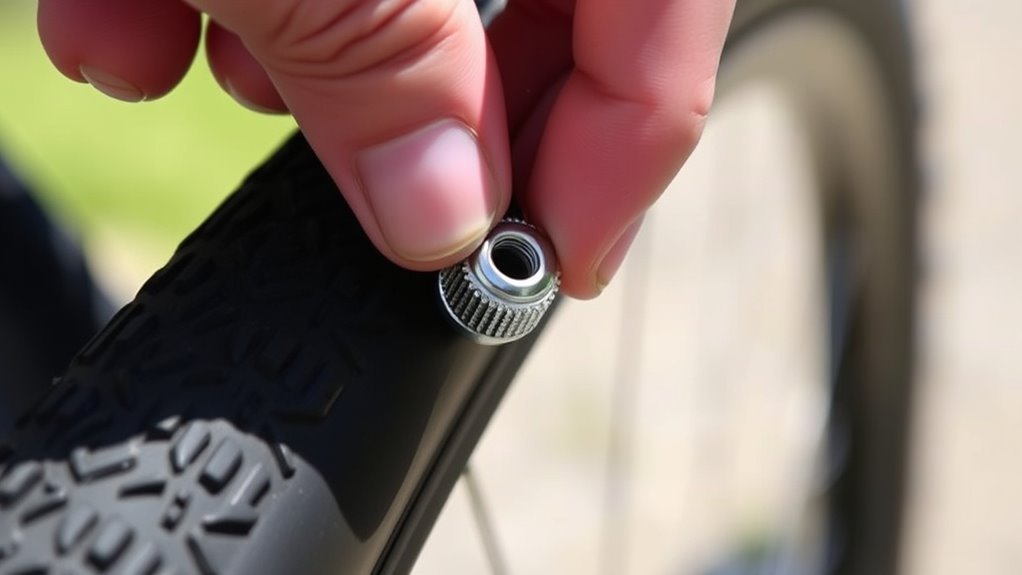 unscrew cap open stem